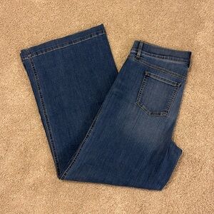 Spanx “Vintage” Denim Wide-leg Jeans